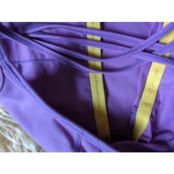 Yellowberry Flip Tank Lilac Purple Built-In Sports Bra Active Tank Top L - Picture 8 of 8